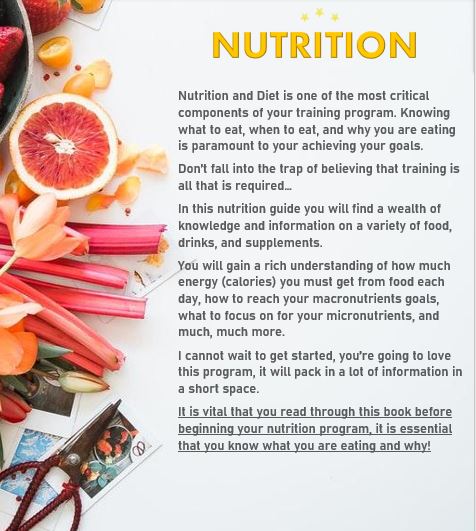8 Week Personalised Nutrition Guide